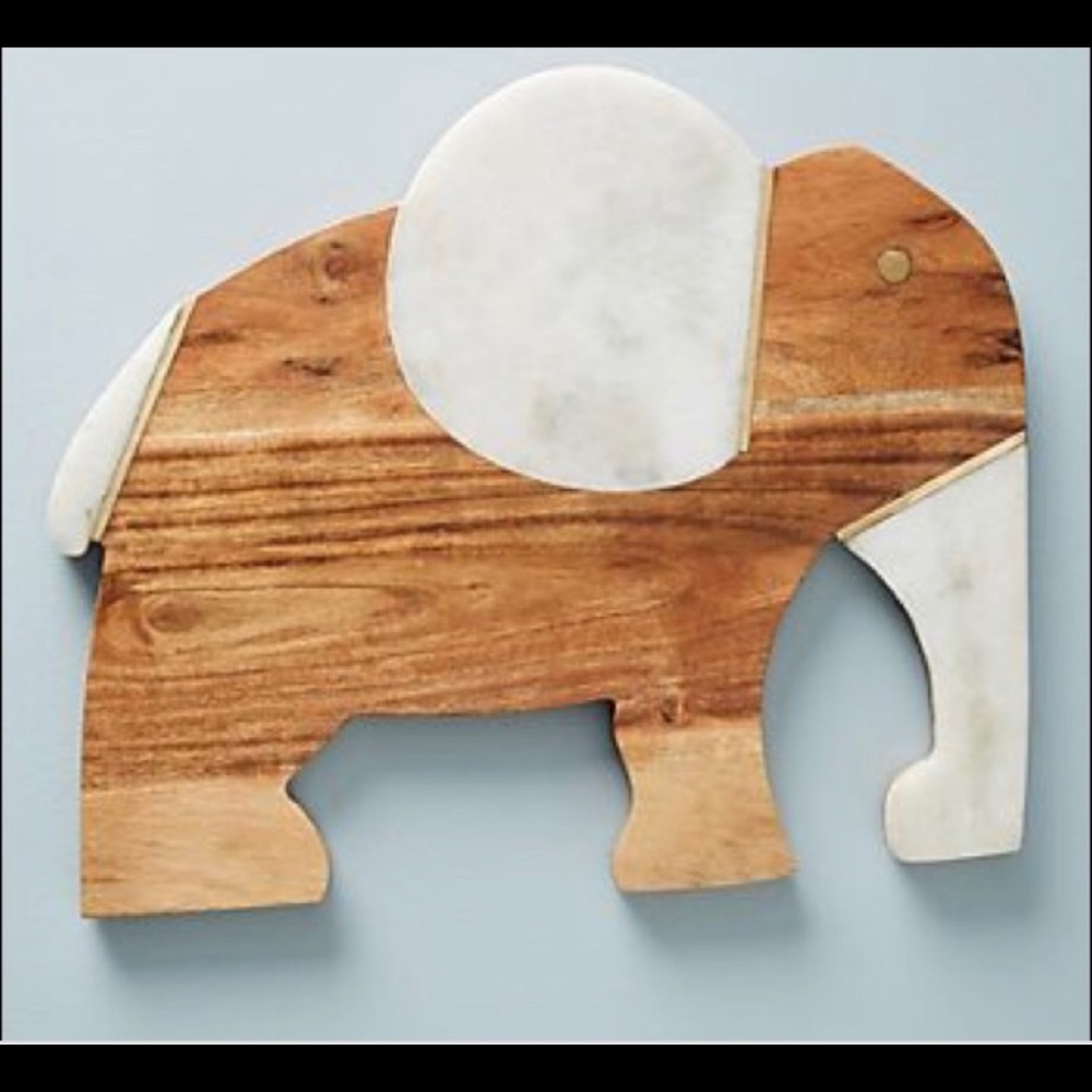 Anthropologie Elephant Cheese Board